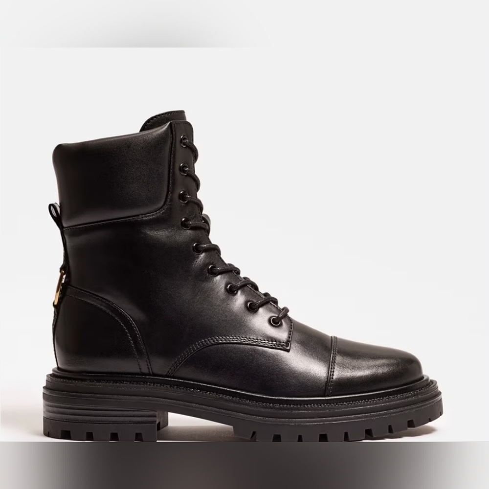 Size 6.5 and 7 - New Sam Edelman ALEIA Black Combat Boot